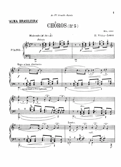 First page of Chôros No.5