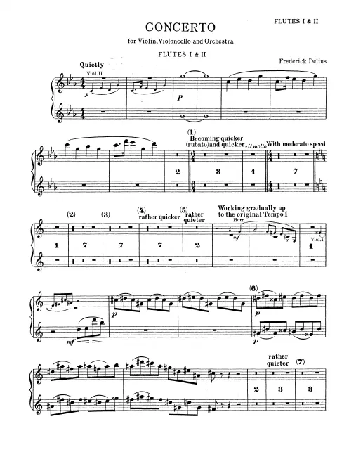First page of Concerto for Violin, Cello and Orchestra, RT VII/5