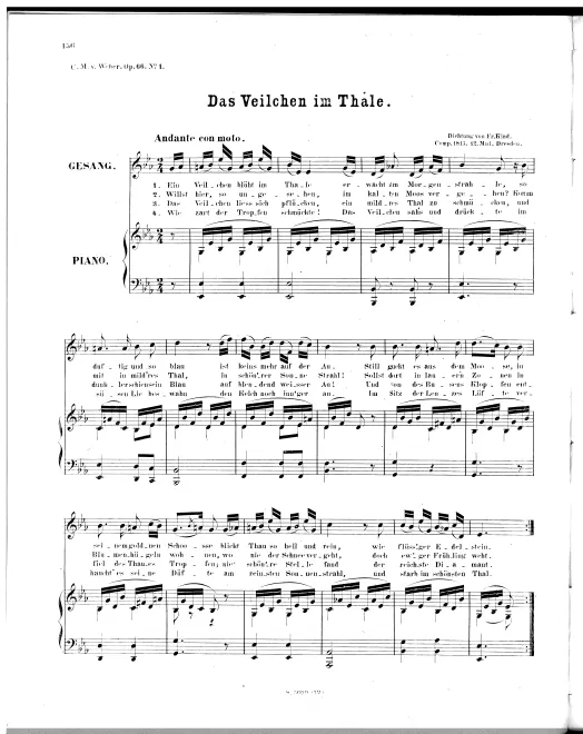 First page of Sechs Lieder, Op.66