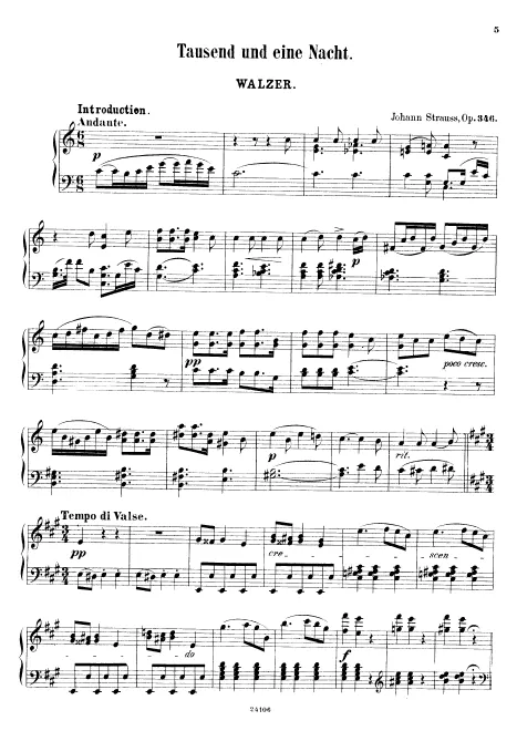 First page of Tausend und eine Nacht
