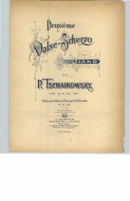First page of Valse-scherzo