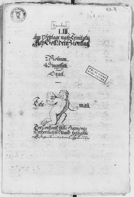 First page of Ach Gott! dein Zion klagt und weint, TWV 1:10