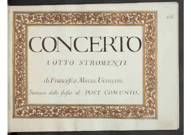 First page of Concerto à otto stromenti in D major