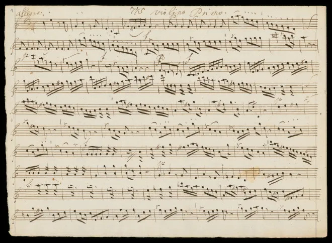 First page of Symphony in C major