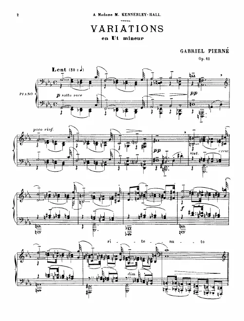First page of Variations