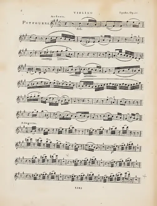 First page of Potpourri on Themes from Mozart's Die Zauberflöte