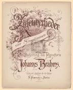 First page of Zigeunerlieder