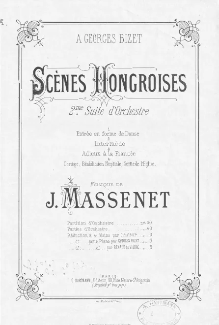 First page of Scènes hongroises