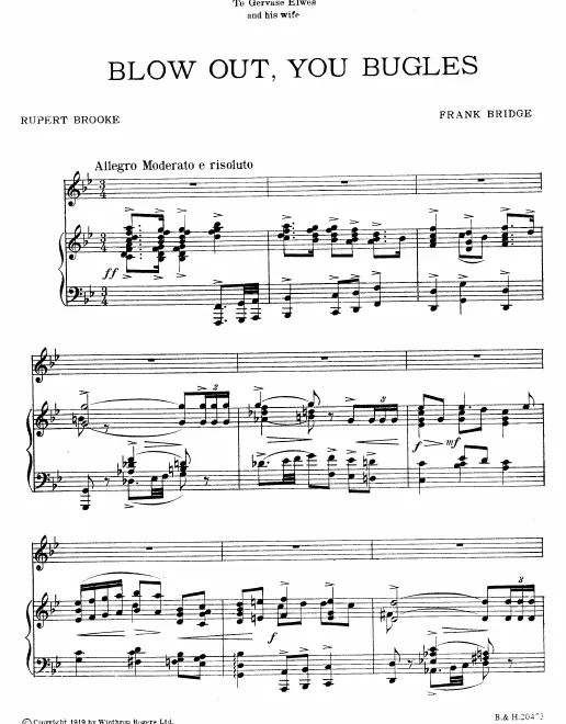 First page of Blow Out, You Bugles