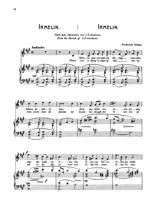 First page of Irmelin Rose