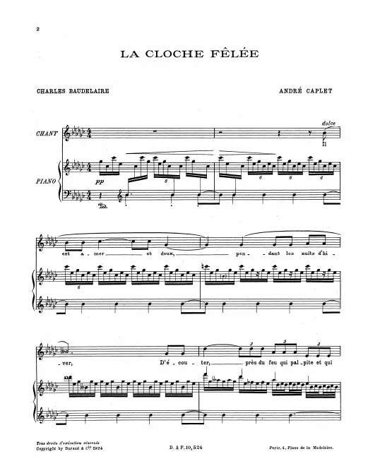First page of La cloche fêlée