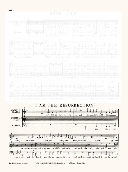 First page of I Am the Resurrection