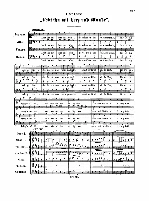 First page of Lobt ihn mit Herz und Munde