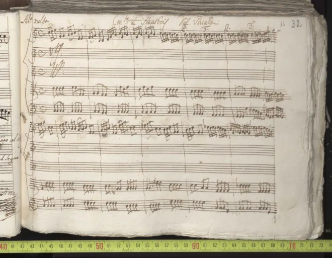 First page of Oboe Concerto in C major