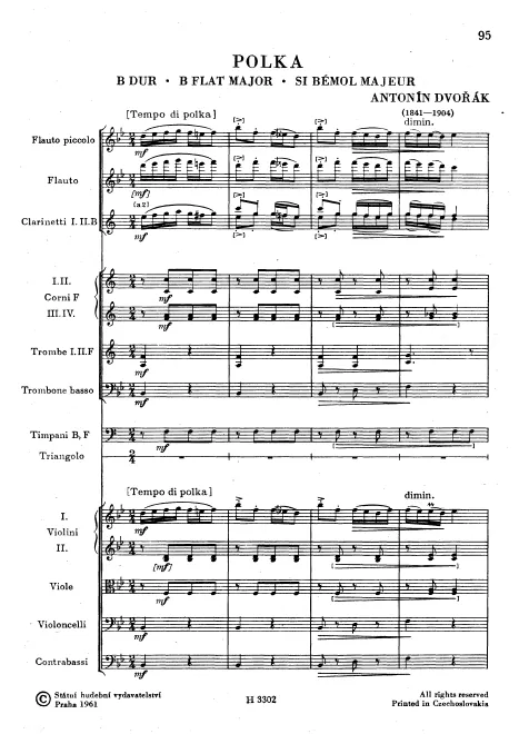 First page of Polka for Prague Students