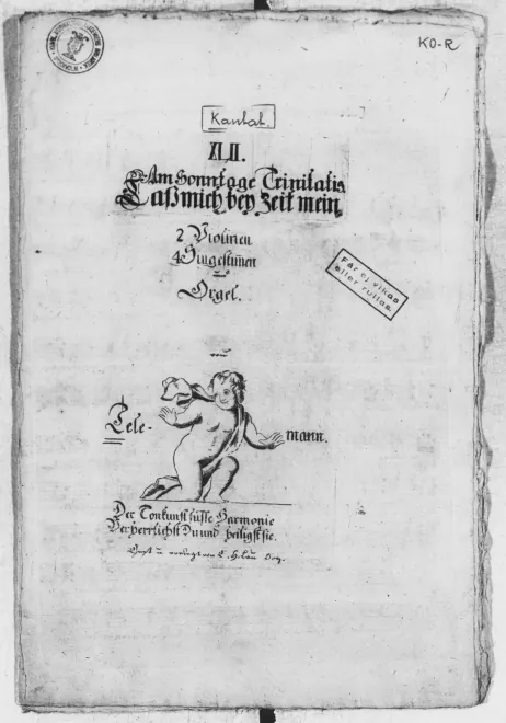 First page of Lass mich beizeit mein Haus bestellen, TWV 1:1034