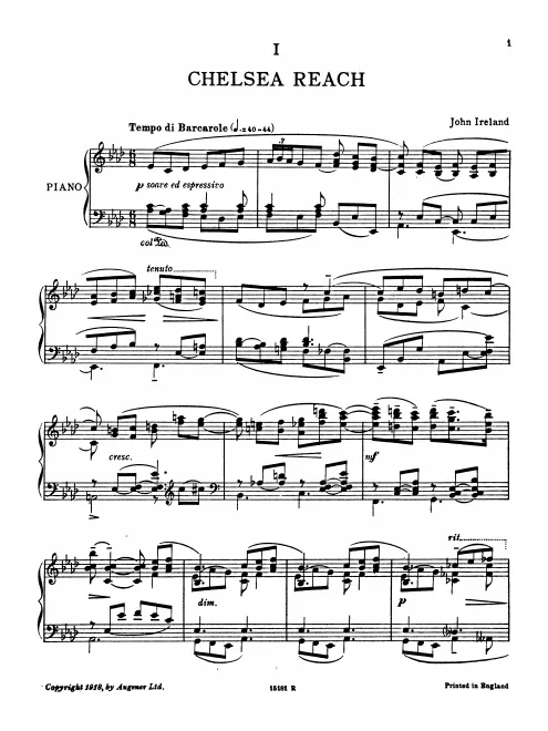 First page of London Pieces