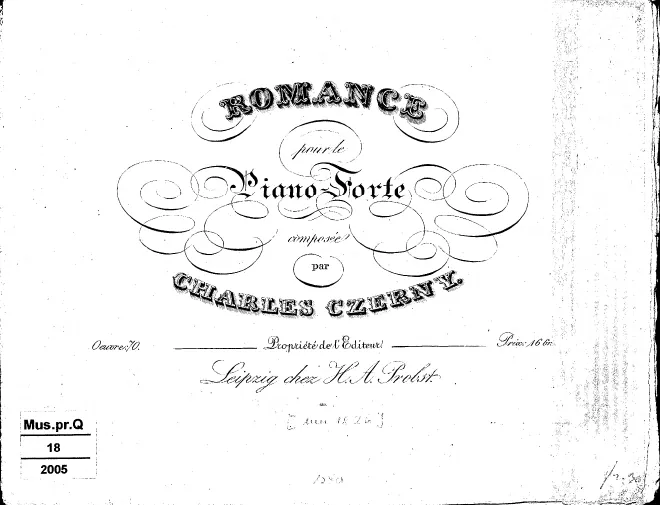 First page of Romance