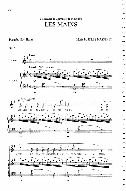 First page of Les mains