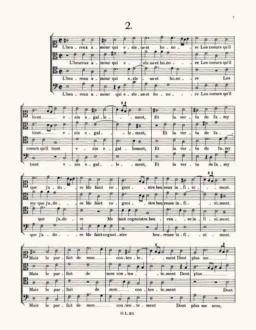 First page of L'heureux amour