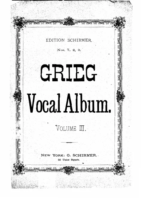 First page of Vocal Album