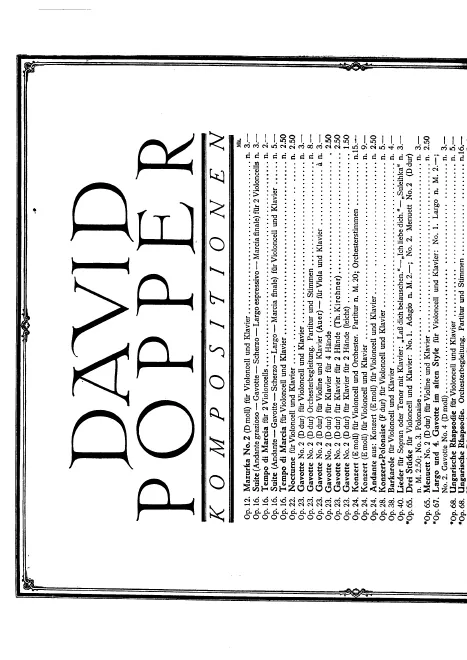 First page of Gavotte No.2