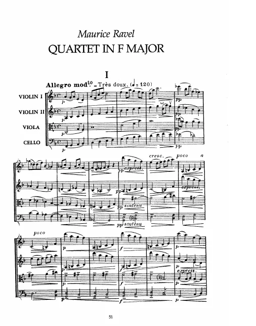 First page of String Quartet