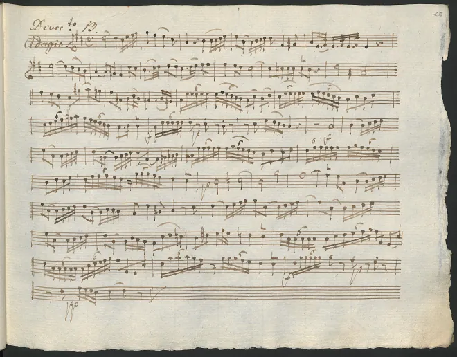 First page of Baryton Trio in D major