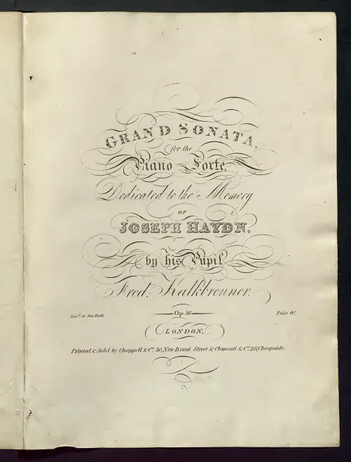 First page of Piano Sonata