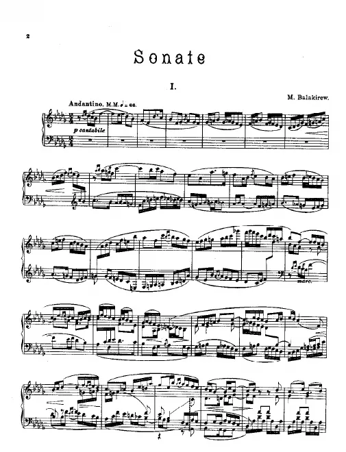 First page of Piano Sonata No.2