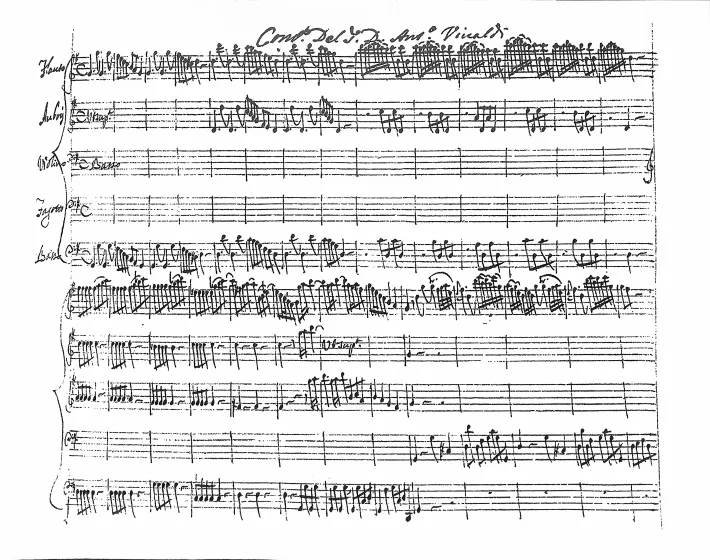 First page of Concerto in G major