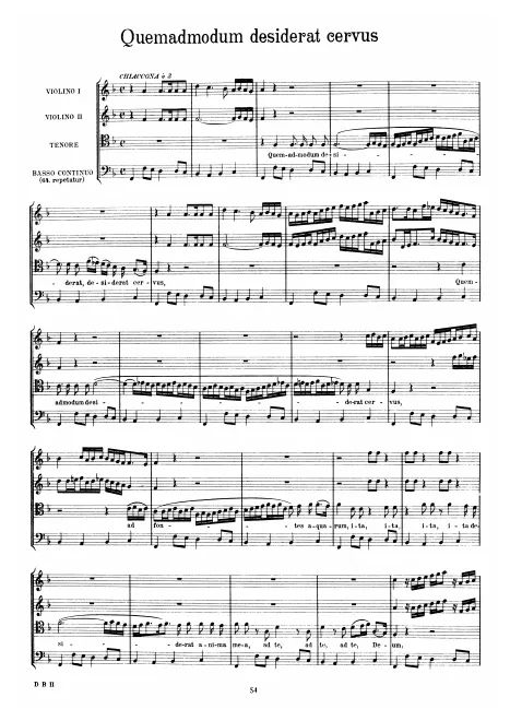 First page of Quemadmodum desiderat cervus
