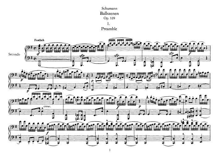 First page of Ballszenen