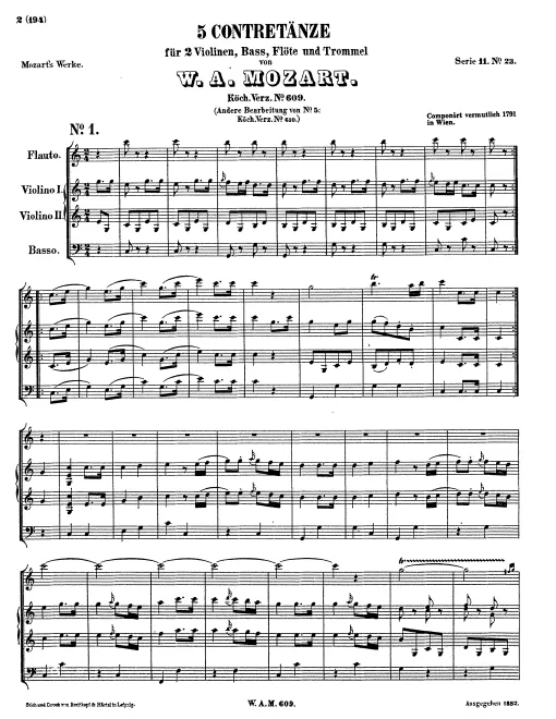 First page of 5 Country Dances