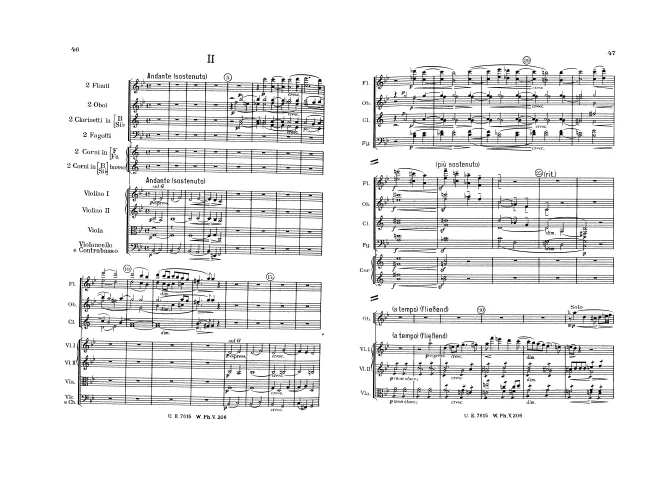 First page of Symphony in D minor 'Annullierte'