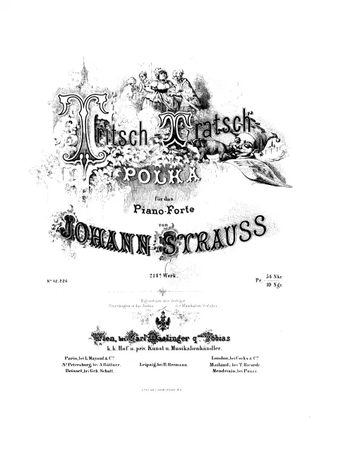First page of Tritsch-Tratsch-Polka