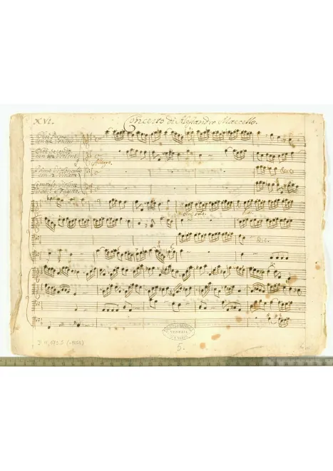 First page of Concerto for 2 Oboes in F major