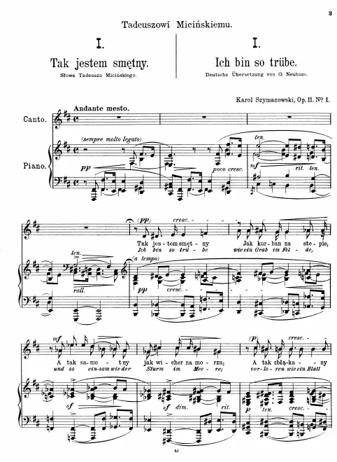 First page of 4 Songs