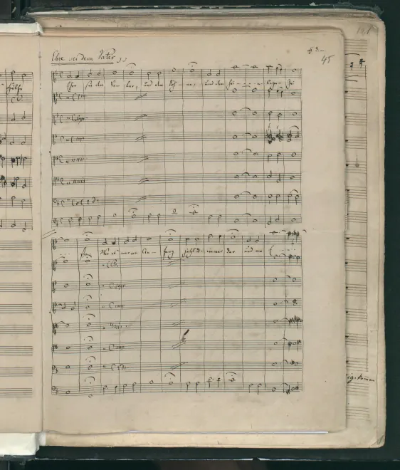 First page of Ehre sei dem Vater