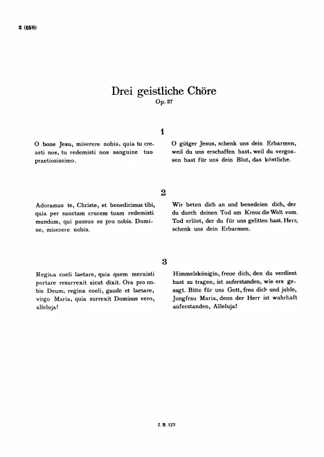 First page of 3 Sacred Choruses