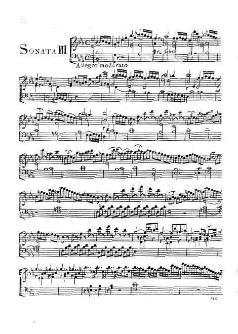 First page of Piano Trio in E-flat major