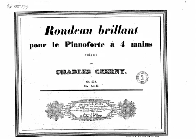 First page of Rondo for Piano 4-Hands