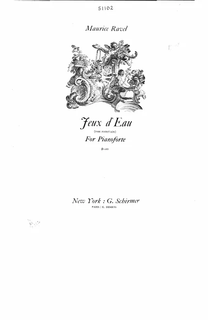 First page of Jeux d'eau