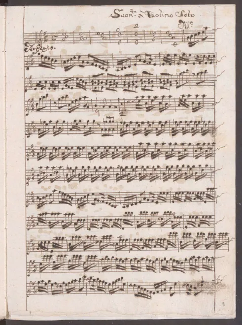 First page of Violin Sonata in A major