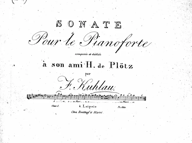 First page of Piano Sonata