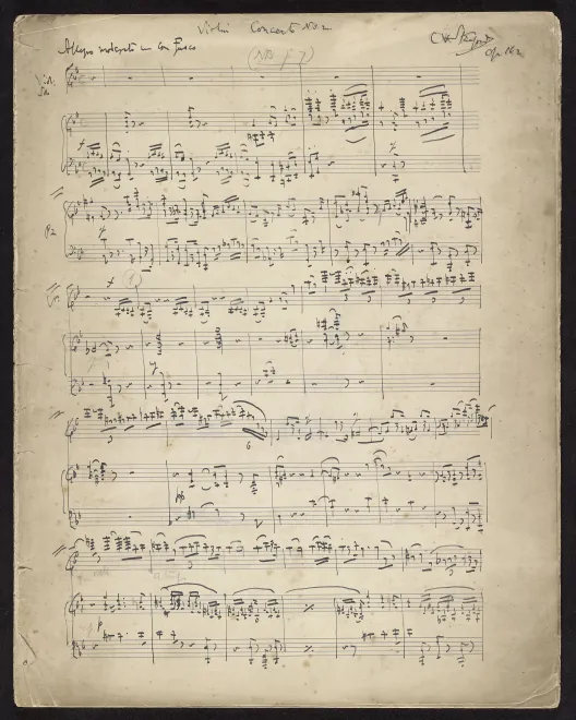 First page of Violin Concerto No.2