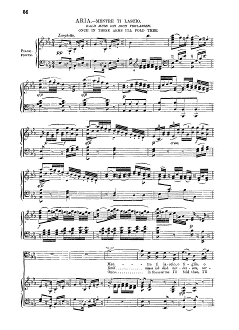 First page of Mentre ti lascio