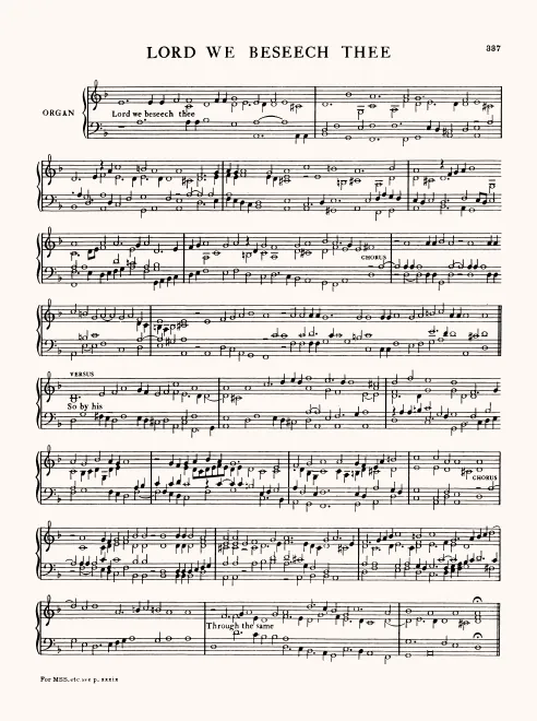 First page of Lord, We Beseech Thee