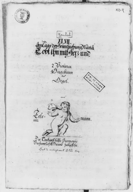 First page of Lobt ihn mit Herz und Munde, TWV 1:1067