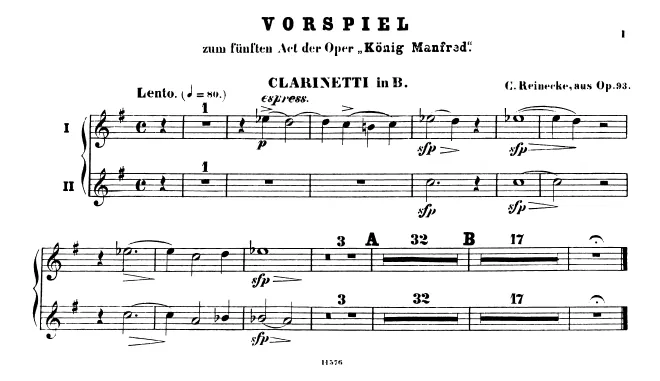 Clarinet 1/2 (B♭)